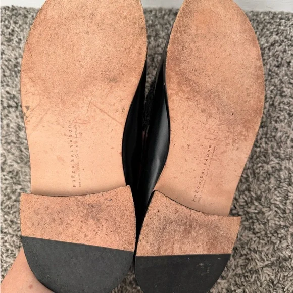 Freda Salvador Elba Penny Loafers in Classic Black Spazzolato size 7 - Picture 5 of 9